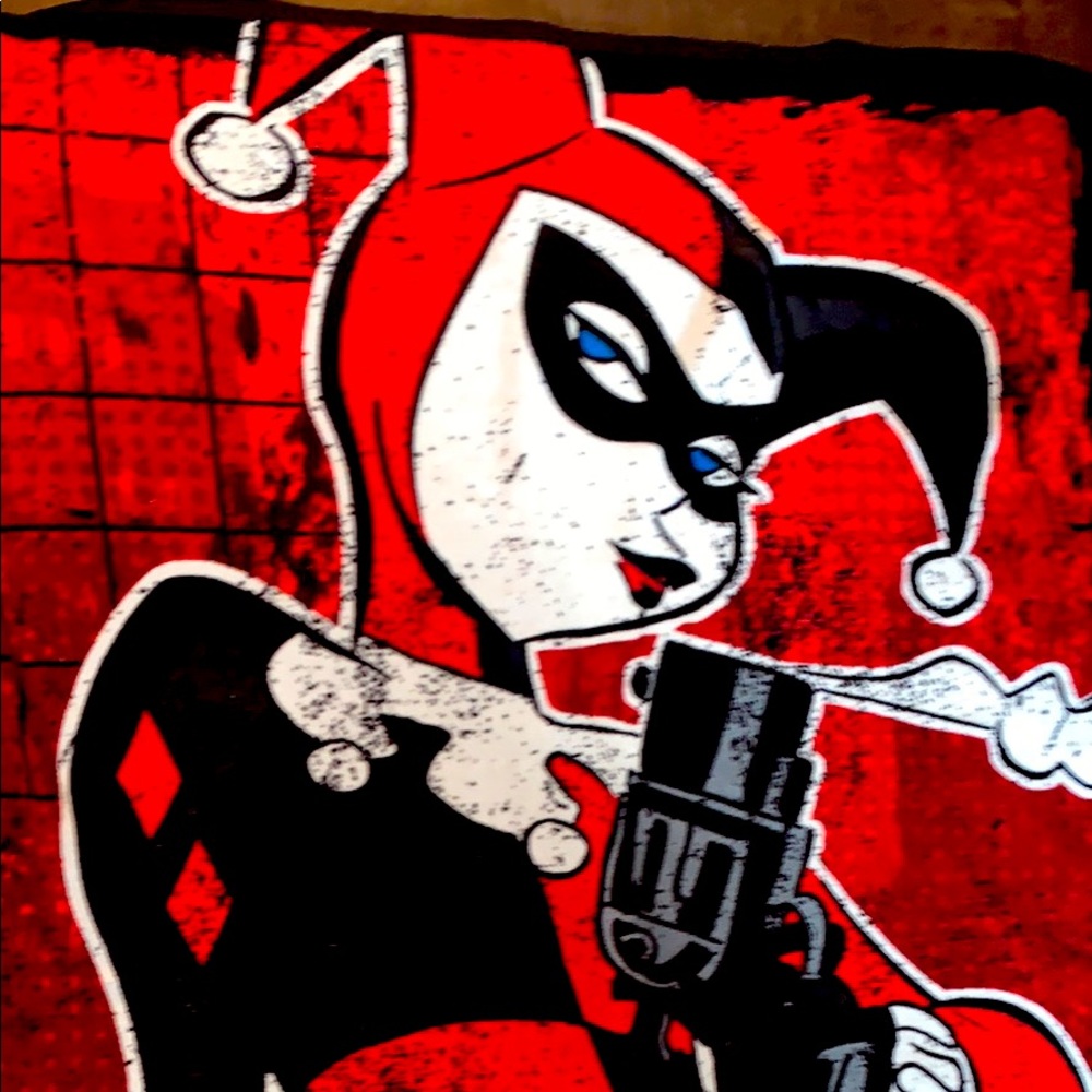 Large Harley Quinn blanket